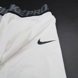 Nike Pro Hyperstrong Padded Compression Shorts Men's White Used 2XL-SHOR-028888