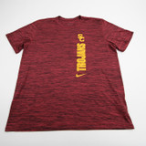 USC Trojans Nike Dri-Fit Short Sleeve Shirt Men's Red/Heather Used XL-TOPS-134854
