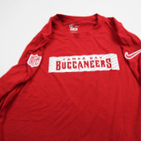 Tampa Bay Buccaneers Nike NFL On Field Dri-Fit Long Sleeve Shirt Men's Used Red L-TOPS-135233