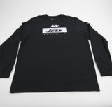 New York Jets Nike NFL On Field Dri-Fit Long Sleeve Shirt Men's Black Used 2XL-TOPS-135164