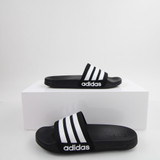 adidas Cloudfoam Sandals & Flip Flops Men's Black/White Used 9-SHOE-016885