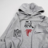 Atlanta Falcons Nike Sweatshirt Men's Gray Used 2XL-TOPS-135921