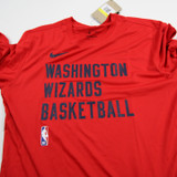 Washington Wizards Nike NBA Authentics Dri-Fit Long Sleeve Shirt Men's Used Red S-TOPS-135993