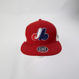 Montreal Expos Cooperstown Collection Fitted Hat Men's Red/White Used 7-1/4-HATS-012789
