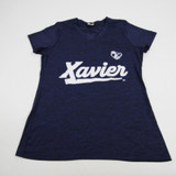Xavier Musketeers Augusta Sportswear Short Sleeve Shirt Women's Used Navy/Heather M-TOPS-136465