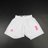 adidas Athletic Shorts Women's White Used-SHOR-029397