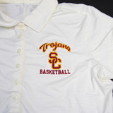 USC Trojans Nike Golf Tour Performance Polo Women's Off-White Used L-TOPS-137446