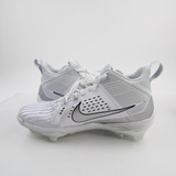 Nike Force Savage Football Cleat Men's White/Silver Used 14-CLEA-012366