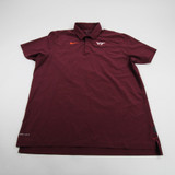 Virginia Tech Hokies Nike Polo Men's Maroon Used XL-TOPS-137593