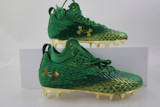 Notre Dame Fighting Irish Under Armour Spotlight Football Cleat Men's New Green/Gold-CLEA-012423