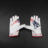 New England Patriots Nike Gloves - Receiver Men's White New 3XL-EQPT-004953