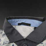 Greyson Polo Men's White/Dark Gray Used L-TOPS-137158