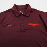Virginia Tech Hokies Nike Polo Men's Maroon Used-TOPS-138186