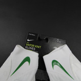 Oregon Ducks Nike VaporKnit Gloves - Receiver Men's White/Green New XL-EQPT-004998
