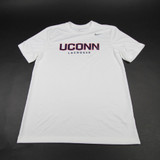 UConn Huskies Nike Short Sleeve Shirt Men's White Used M-TOPS-137747