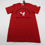 Eastern Washington Eagles adidas Short Sleeve Shirt Men's Red New XS-TOPS-138306