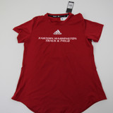 Eastern Washington Eagles adidas Aeroready Short Sleeve Shirt Women's Red New-TOPS-138430