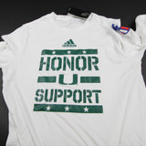 Miami Hurricanes adidas Long Sleeve Shirt Men's White New S-TOPS-138337