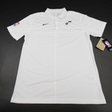 Utah Jazz Nike NBA Authentics Polo Men's White Used S-TOPS-138855