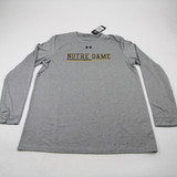 Notre Dame Fighting Irish Under Armour HeatGear Long Sleeve Shirt Men's New Gray L-TOPS-139199