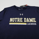 Notre Dame Fighting Irish Under Armour Long Sleeve Shirt Men's Navy New XL-TOPS-139481