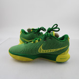 Oregon Ducks Nike LeBron Basketball Shoe Men's Green/Yellow New 7.5-SHOE-017401
