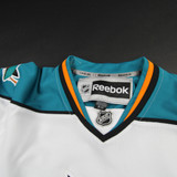 San Jose Sharks Reebok Game Jersey - Hockey Men's White/Teal New S-JRSY-008195