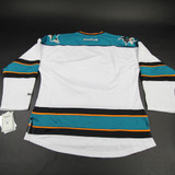 San Jose Sharks Reebok Game Jersey - Hockey Men's White/Teal New S-JRSY-008195