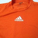 adidas Short Sleeve Shirt Men's Orange Used M-TOPS-140847