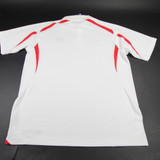 Ohio State Buckeyes Nike Team Polo Men's White/Red Used 2XL-TOPS-140493