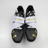 Under Armour HOVR Track Cleat Men's Black/White New without Box-CLEA-012853