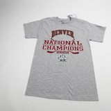 Denver Pioneers Champion Short Sleeve Shirt Men's Gray New with Tags S TOPS-143620
