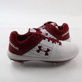 Under Armour Baseball Cleat Men's White New without Box Multiple Sizes CLEA-013130
