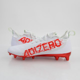 adidas adizero Football Cleat Men's White/Orange New without Box-CLEA-013225