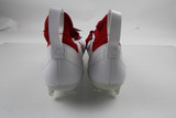 adidas adizero Football Cleat Men's White/Red New without Box-CLEA-013222
