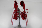 adidas adizero Football Cleat Men's White/Red New without Box-CLEA-013222