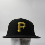 Pittsburgh Pirates New Era 59fifty Fitted Hat Unisex Black Used 7-3/8-HATS-013327