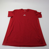 adidas Primegreen Short Sleeve Shirt Men's Red Used 2XL-TOPS-144088