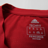adidas Primegreen Short Sleeve Shirt Men's Red Used 2XL-TOPS-144088