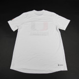 Miami Hurricanes adidas Aeroready Short Sleeve Shirt Men's New without Tags S TOPS-144395