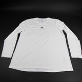 adidas Techfit Long Sleeve Shirt Men's White Used 3XL-TOPS-144407