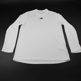 adidas Long Sleeve Shirt Men's White Used-TOPS-143772