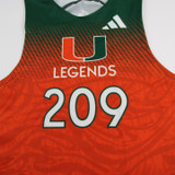 Miami Hurricanes adidas Sleeveless Shirt Men's Green/Orange New-TOPS-144537