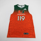Miami Hurricanes adidas Sleeveless Shirt Men's Green/Orange New-TOPS-144553