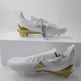 adidas adizero Football Cleat Men's White New without Box Multiple Sizes CLEA-013441