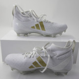 adidas adizero Football Cleat Men's White Used Multiple Sizes CLEA-013439