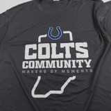 Indianapolis Colts Port & Company Short Sleeve Shirt Men's Gray Used XL-TOPS-144866