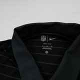 New York Jets Nike NFL On Field Polo Men's Black/Striped Used XL-TOPS-144757