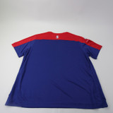 Philadelphia 76ers Nike NBA Authentics Dri-Fit Short Sleeve Shirt Men's New Blue/Red-TOPS-144854