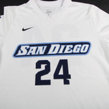 San Diego Toreros Nike Practice Jersey - Soccer Women's White Used-JRSY-008570